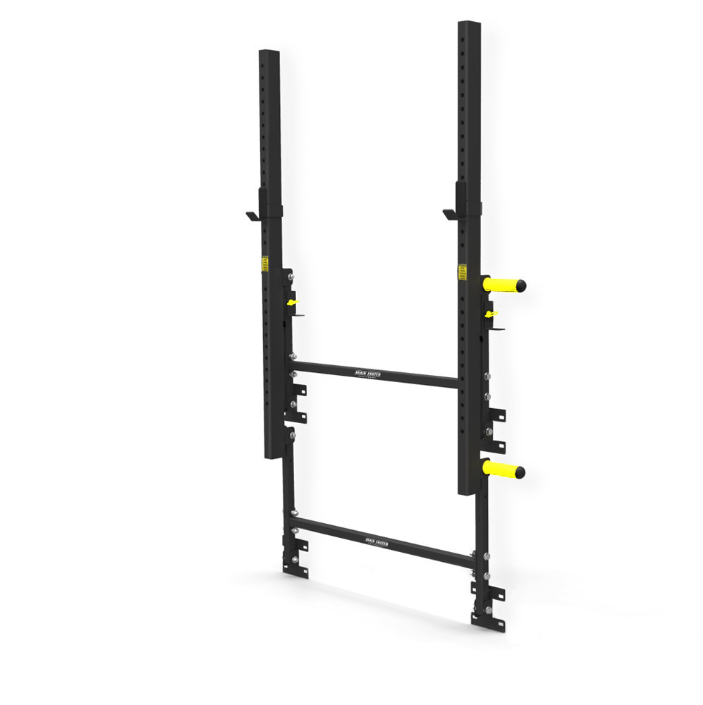 Squat Rack Wall Mounted Fold Up Again Faster