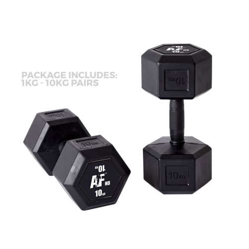 HD Dumbbell Pack (Includes all 1kg - 10kg Pairs)