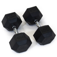 DEMO - Rubber Hexhead Dumbbell - 12.5kg