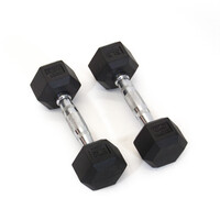 DEMO - Rubber Hexhead Dumbbell - 12.5kg