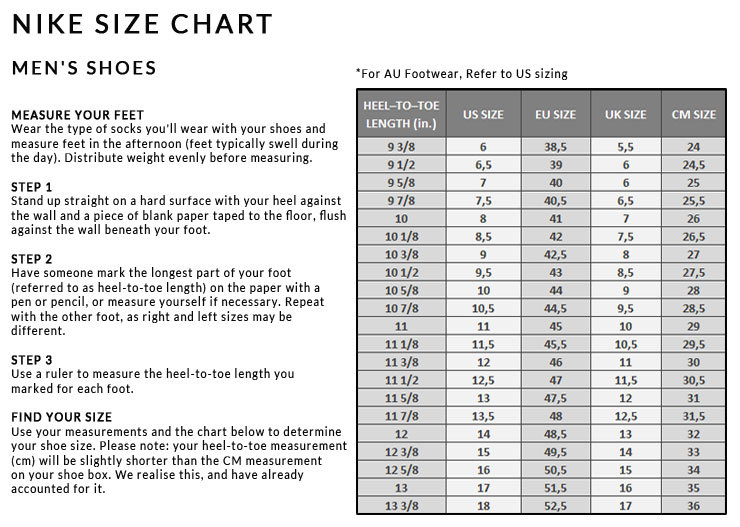 metcon 5 size guide