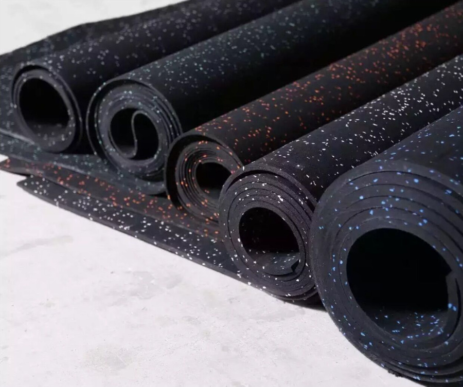 Gym Rubber Floor Roll 6mm (1m x 12m)