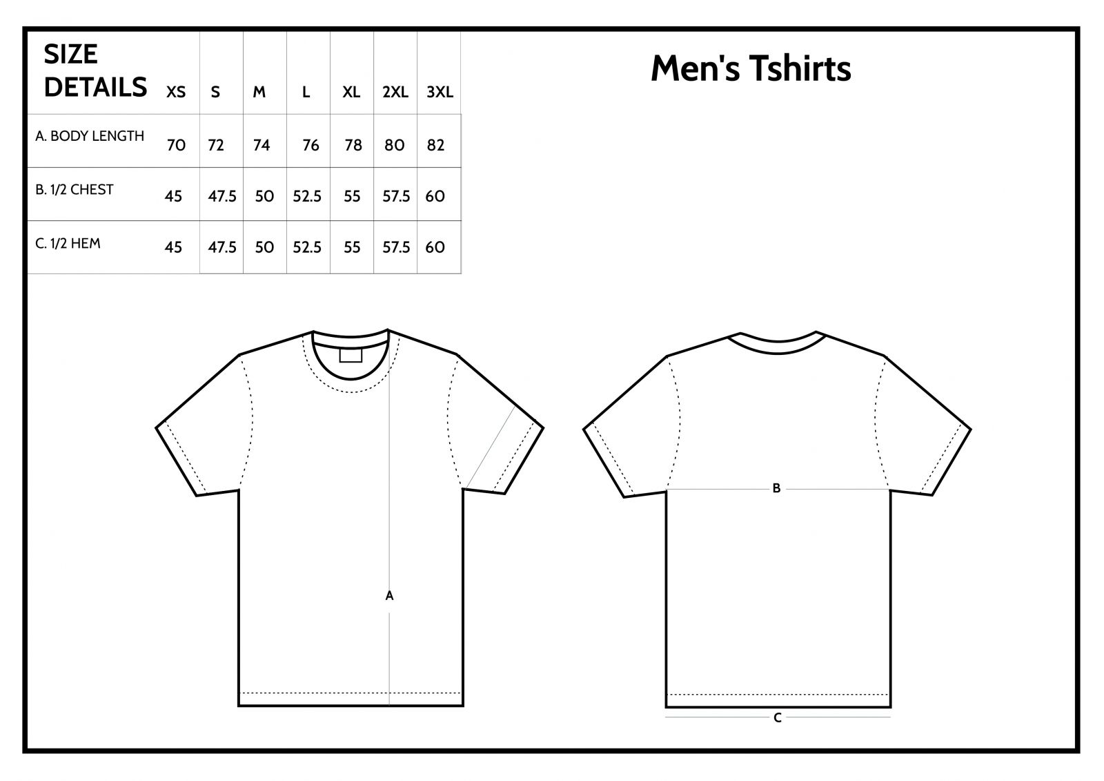 Again Faster Tshirt Size Chart