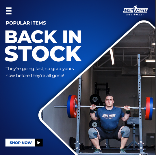 Popular Gym Equipment - Back in Stock