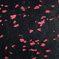 Premium Flooring 2mm EPDM – Dual Layer – EPDM Top Layer – Virgin Rubber Base 1m x 1m x 15mm (Pink Fleck)