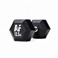 DEMO - Rubber Hexhead Dumbbell - 12.5kg