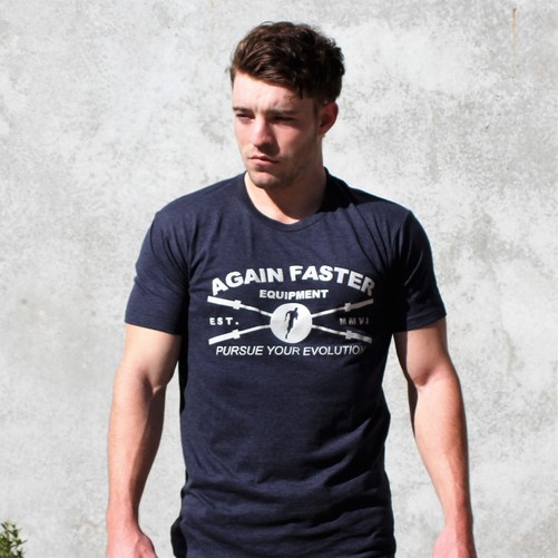 T-Shirt - Cross Barbell MMVI Navy