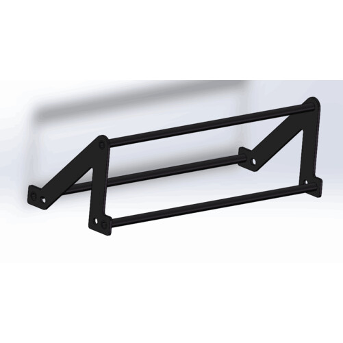 Competition 80x80 Rig Triangle Pull Up Bar Small Matte Black