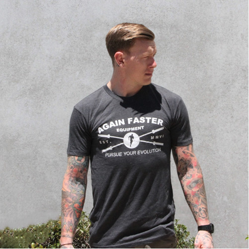 T-Shirt - Cross Barbell MMVI Charcoal