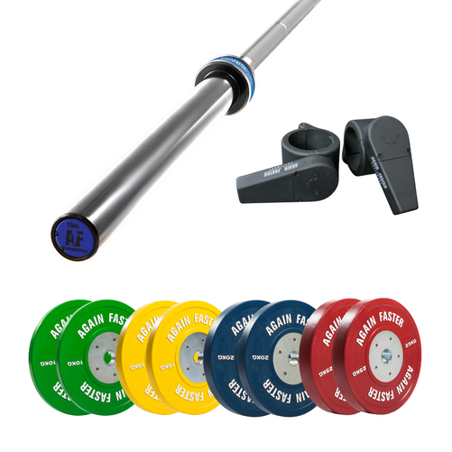 Competition Barbell 20kg and 140kg Bumper Package