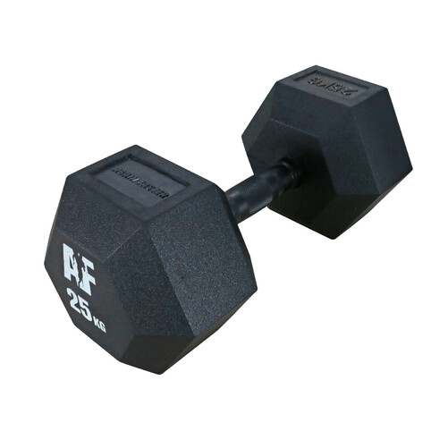 Rubber Hexhead Dumbbell - 25kg