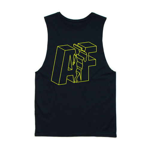 Muscle Tee AF 3D Yellow - Unisex