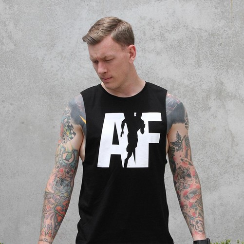 Muscle Tee - AF Logo (Black)