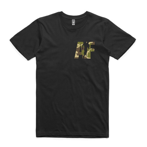 T-Shirt - AF Logo (Black-Camo) Men