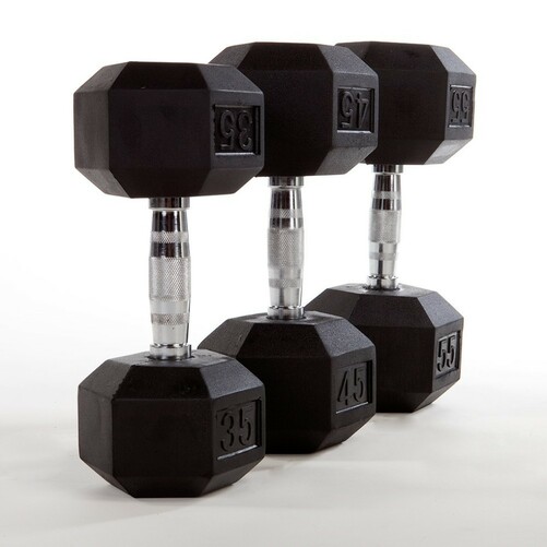 Ex Comp Kit - Rubber Hexhead Dumbbell - 10kg